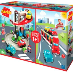 SIMBA Abrik Pack Garaje + Trailer- Vehículos, Trenes Y Parkings