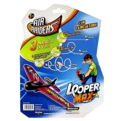 MOTORAMA Air Raiders Looper Max Lila- Helicópteros Y Aviones