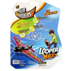 MOTORAMA Air Raiders Looper Max Rojo- Helicópteros Y Aviones