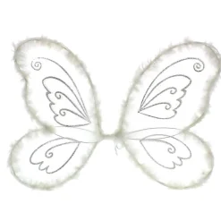 DRIM DISCOUNT Disfraces Y Complementos|Disfraces Y Complementos|Alas de Hada Blancas con Plumas