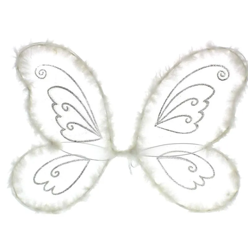 DRIM DISCOUNT Disfraces Y Complementos|Disfraces Y Complementos|Alas de Hada Blancas con Plumas