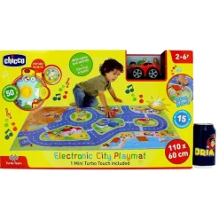 CHICCO Primera Infancia Y Preescolar|Vehículos, Trenes Y Parkings|Alfombra Electrónica Mini Turbo Touch