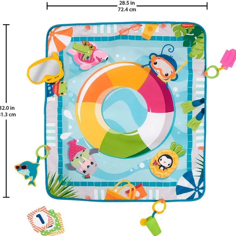 FISHER PRICE Alfombra Infantil Fiesta en la Piscina- Primera Infancia Y Preescolar