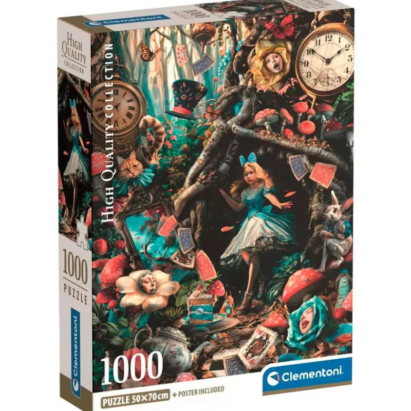 CLEMENTONI Alicia en el País de las Maravillas Puzzle 1000 Piezas- Puzzles Y Construcciones