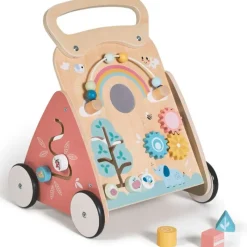 MS Andadores Para Bebés|Juegos De Madera|Andador Correpasillos madera Mimo Salmón