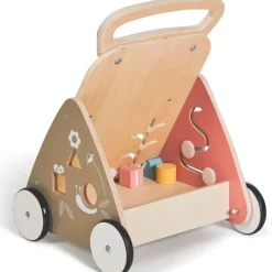 MS Andadores Para Bebés|Juegos De Madera|Andador Correpasillos madera Mimo Salmón