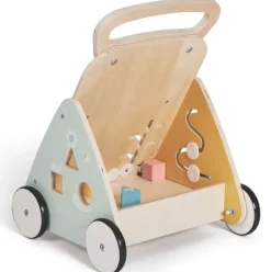 MS Andadores Para Bebés|Juegos De Madera|Andador Correpasillos madera Mimo Verde/Amarillo