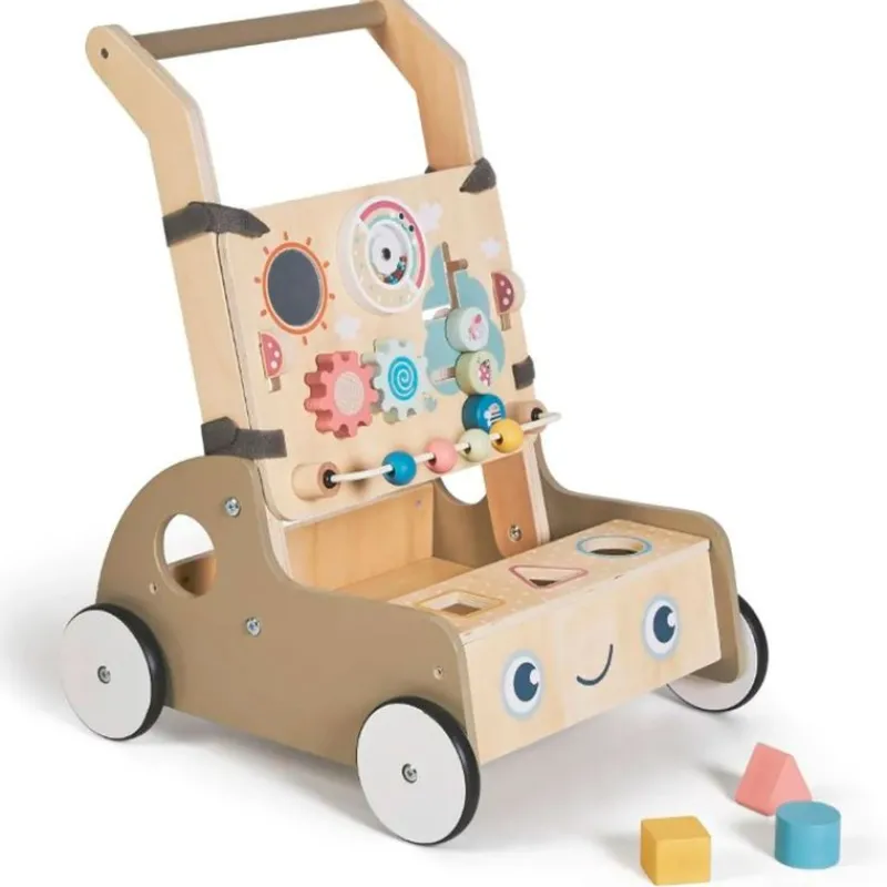 MS Andadores Para Bebés|Juegos De Madera|Andador Correpasillos madera Monti Marrón