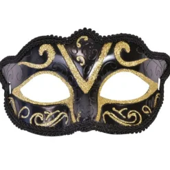 RUBIE'S Disfraces Y Complementos|Disfraces Y Complementos|Antifaz Venecia Oro Negro