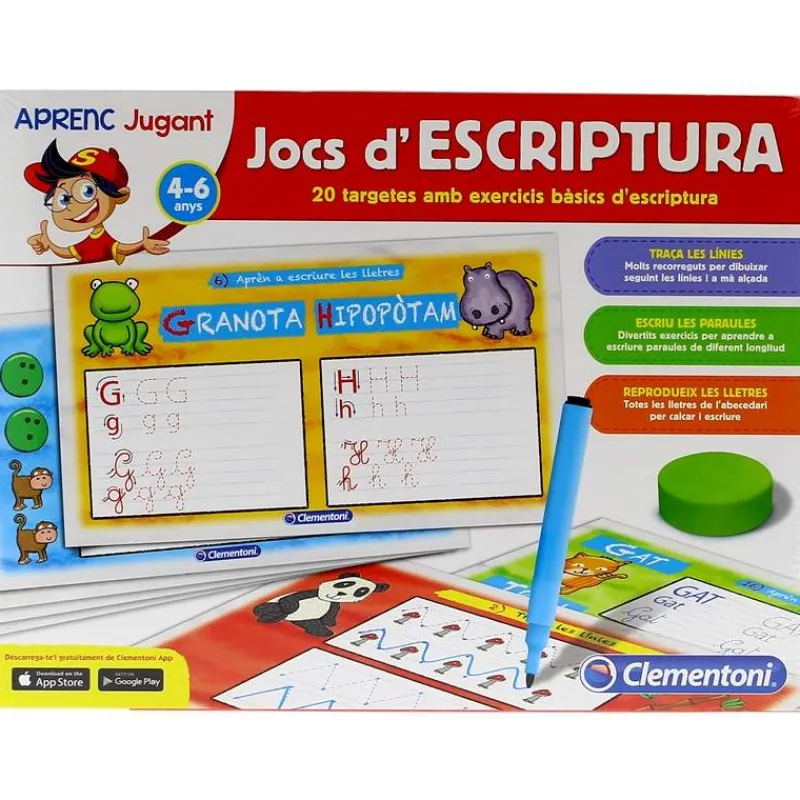 CLEMENTONI Aprende a escribir jugando- Artículos En Catalán|Juegos Y Juguetes Educativos