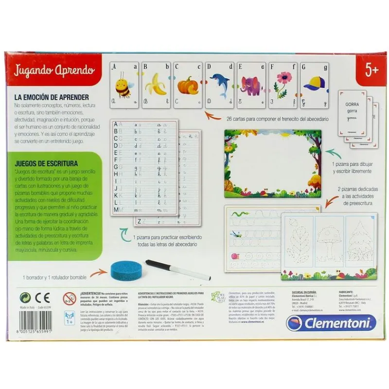 CLEMENTONI Aprende a escribir jugando- Juegos Y Juguetes Educativos