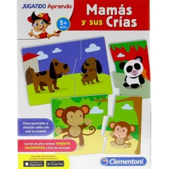CLEMENTONI Aprende Mamas y Cachorros- Juegos Y Juguetes Educativos