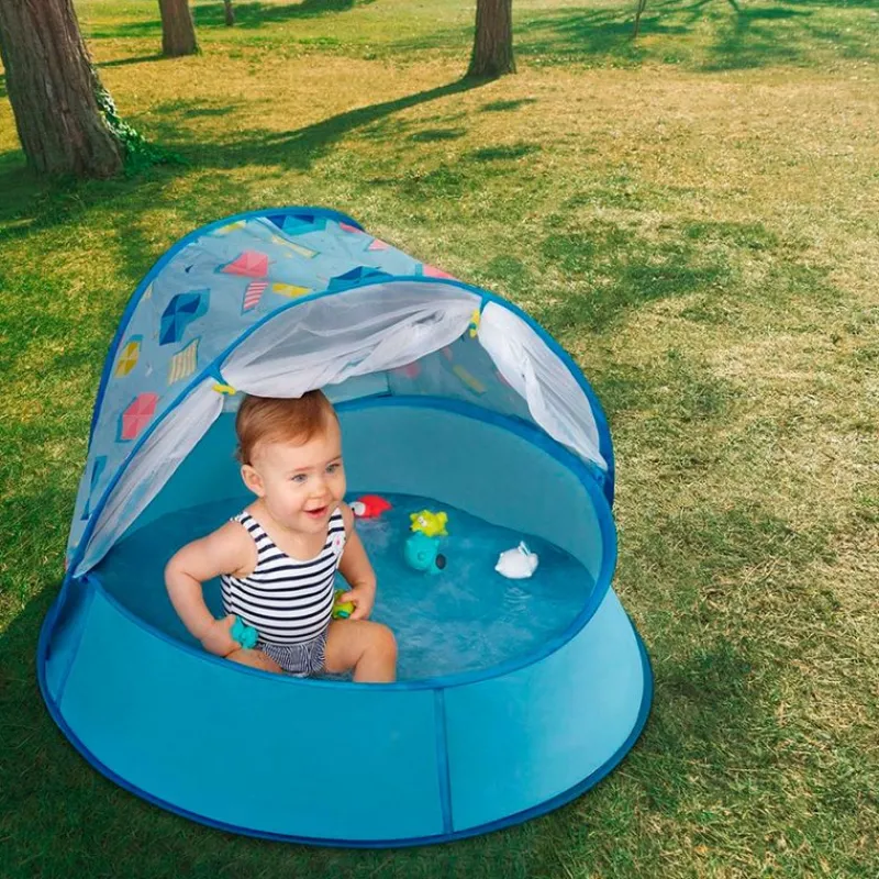 BADABULLE Accesorios Y Complementos De Viaje|Aire Libre|Aquani Zona de Juego 3-en-1 Anti-UV FPS 50+