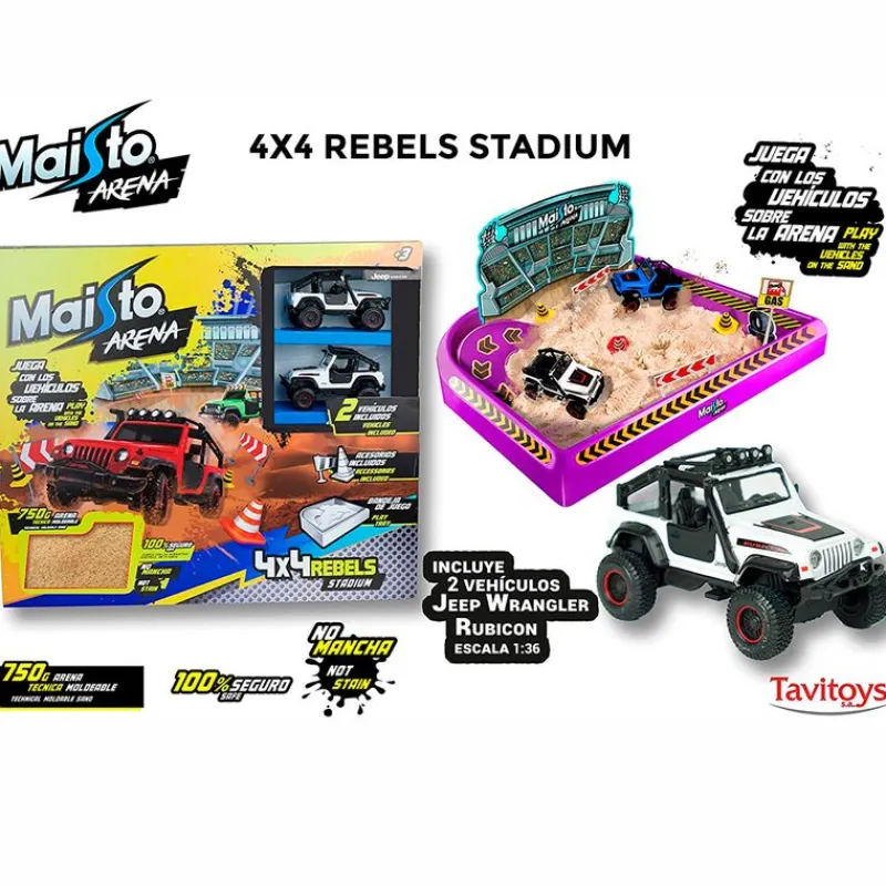 MAISTO Vehículos, Trenes Y Parkings|Arena 4X4 Rebels Estadio