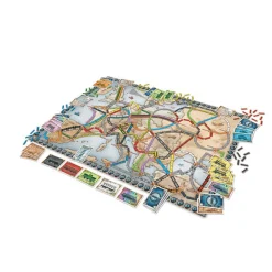 ASMODEE Juegos Para Expertos|Juegos De Mesa|¡Aventureros al Tren! Europa Juego de Mesa