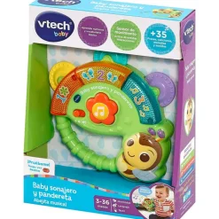 VTECH Primera Infancia Y Preescolar|Baby Sonajero y Pandereta Abejita Musical