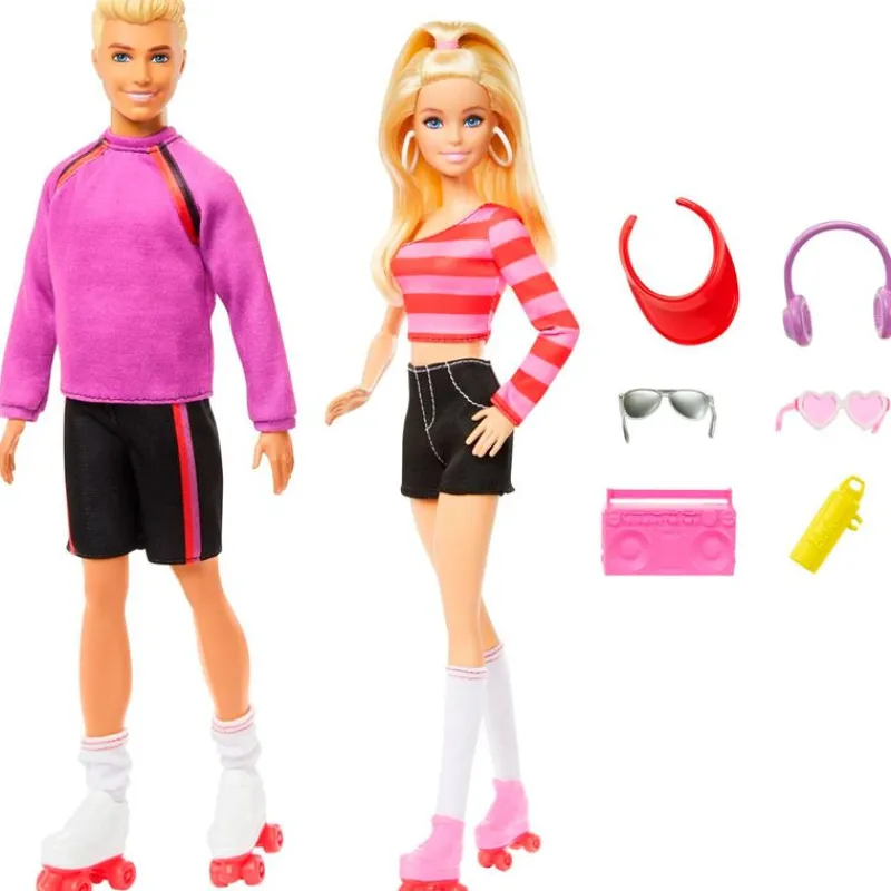 MATTEL Muñecas|Barbie & Ken Patinadores 65 Aniversario