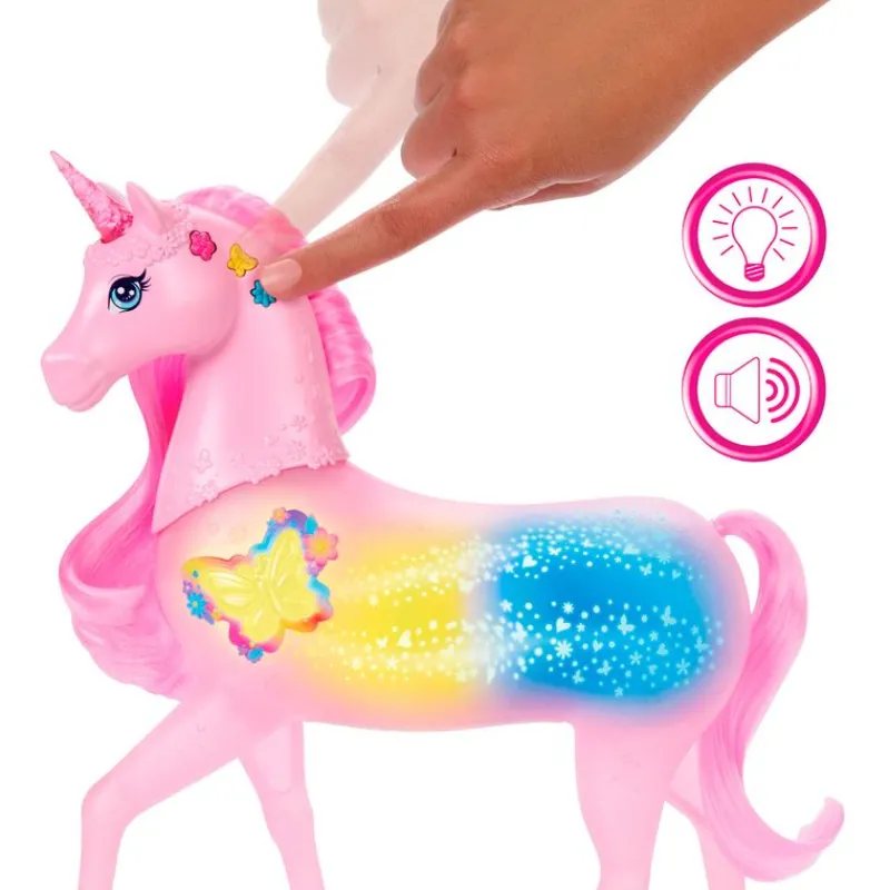 MATTEL Muñecas|Figuras Y Figuras De Acción|Barbie Unicornio Galopa y Brilla