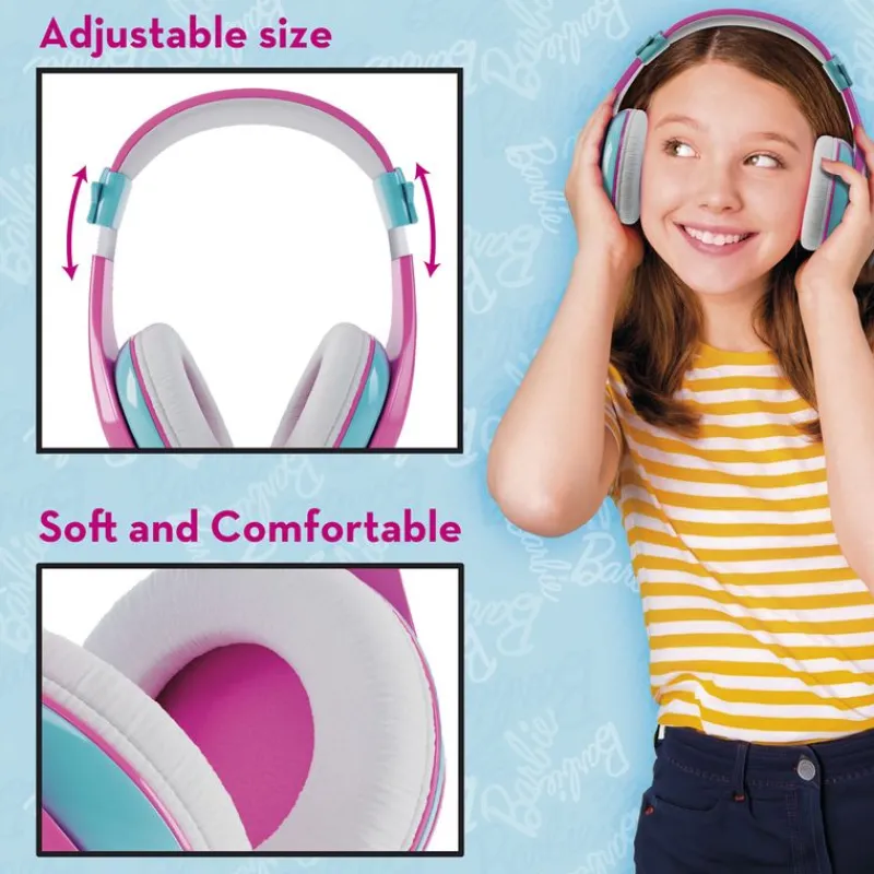 SELECCION DRIM Barbie Auriculares Bluetooth- Electrónicos