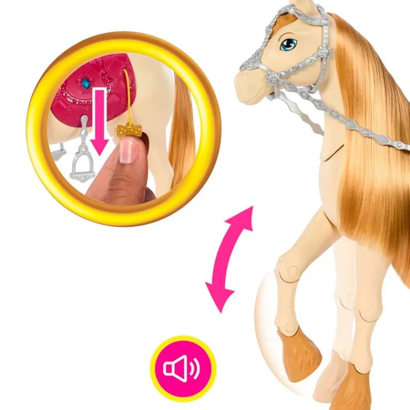 MATTEL Barbie Caballo Dance & Show Tornado- Muñecas