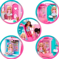 MATTEL Barbie Casa de Muñecas Desplegable Chelsea- Muñecas