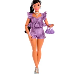 MATTEL Barbie Deluxe Style Muñeca #9 Top Morado- Muñecas