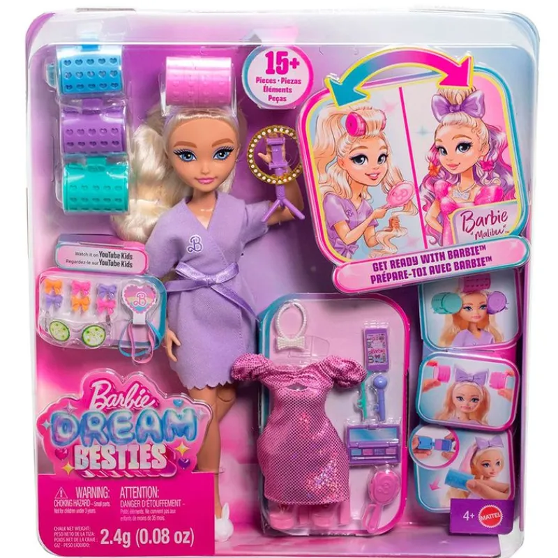 MATTEL Muñecas|Barbie Dream Besties GET READY WITH BARBIE Malibu