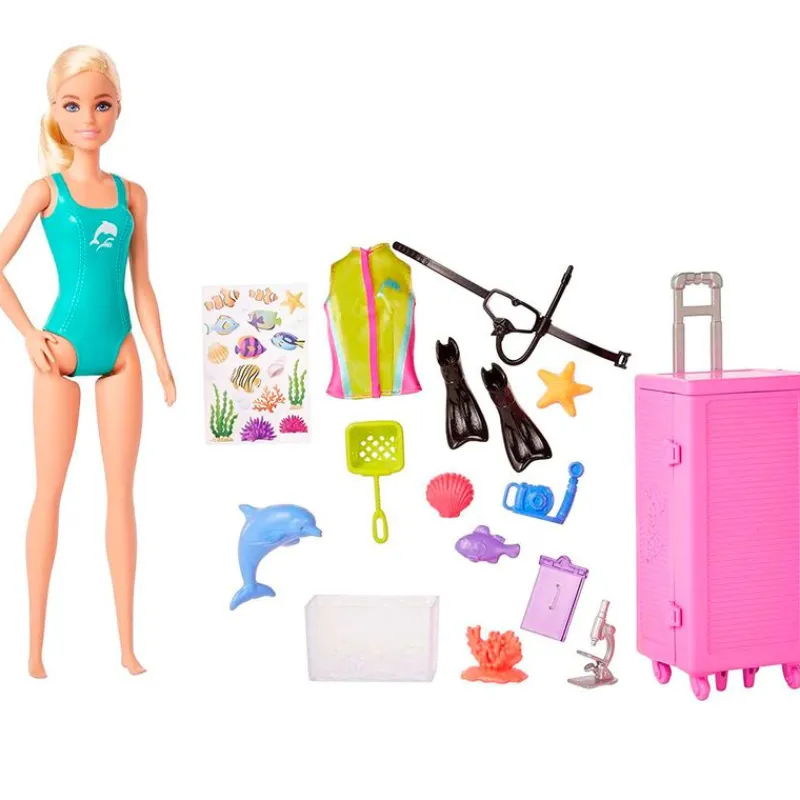 MATTEL Barbie Muñeca Yo Quiero Ser Bióloga Marina- Muñecas