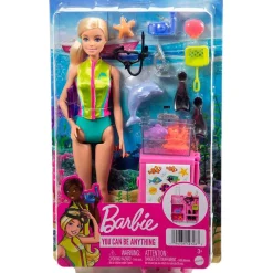 MATTEL Barbie Muñeca Yo Quiero Ser Bióloga Marina- Muñecas