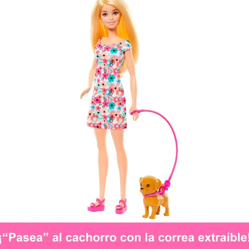 MATTEL Muñecas|Barbie Paseadora de Perros