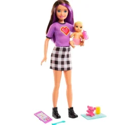MATTEL Muñecas|Barbie Skipper Caguro con Bebé Muñeca Surtida