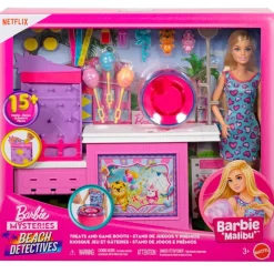 MATTEL Barbie Stand de Juegos y Premios- Muñecas