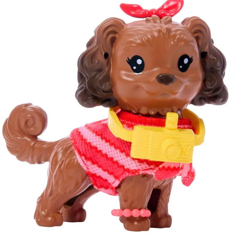 MATTEL Muñecas|Barbie Twinning Looks Muñeca Perrito Ropa Rayas Rojas