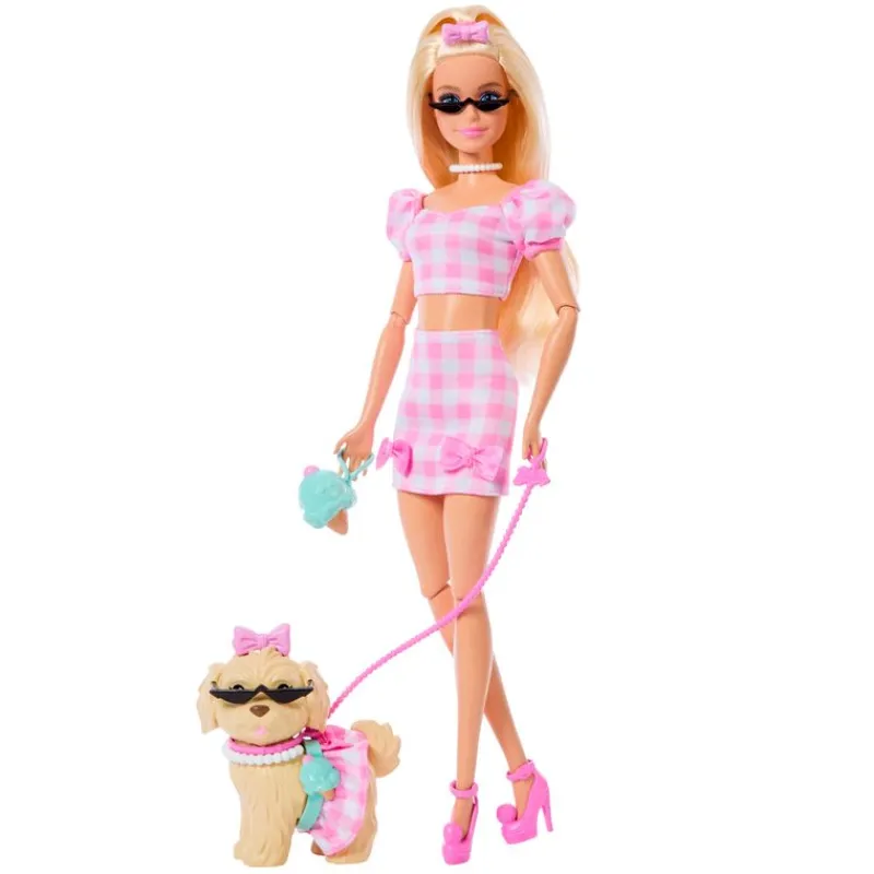 MATTEL Muñecas|Barbie Twinning Looks Muñeca Perrito Vestido Cuadros
