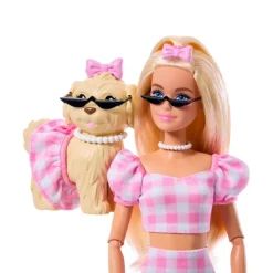 MATTEL Muñecas|Barbie Twinning Looks Muñeca Perrito Vestido Cuadros