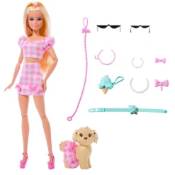 MATTEL Muñecas|Barbie Twinning Looks Muñeca Perrito Vestido Cuadros