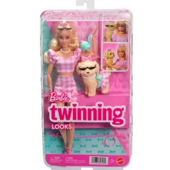 MATTEL Muñecas|Barbie Twinning Looks Muñeca Perrito Vestido Cuadros