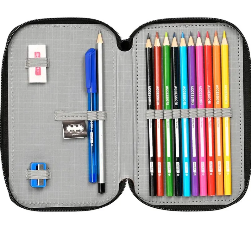SAFTA Batman Estuche Doble- Escolar