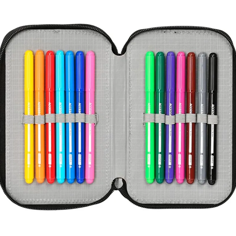 SAFTA Batman Estuche Doble- Escolar