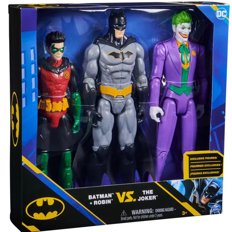 SPIN MASTER Figuras Y Figuras De Acción|Batman Pack Batman y Robin contra Joker