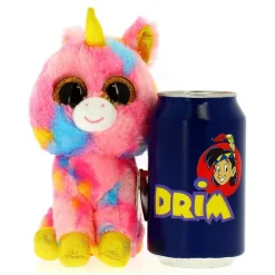 SELECCION DRIM Primera Infancia Y Preescolar|Beanie Boo's Unicornio Rosa de Peluche de 15 cm