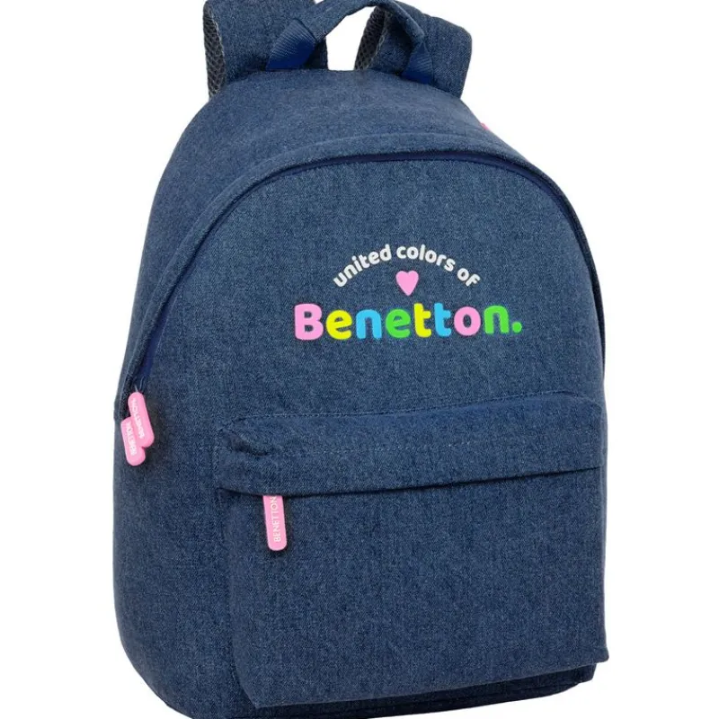 SAFTA Benetton Mochila Escolar Denim- Escolar