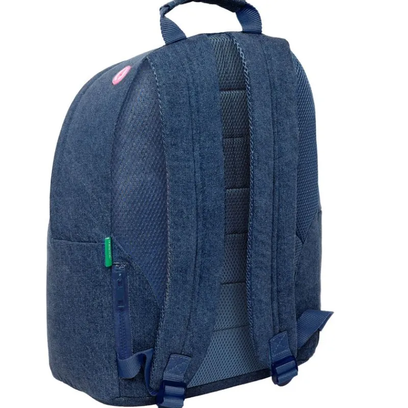 SAFTA Benetton Mochila Escolar Denim- Escolar