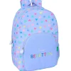 SAFTA Benetton Mochila Escolar Lila- Escolar