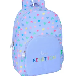 SAFTA Benetton Mochila Escolar Lila- Escolar