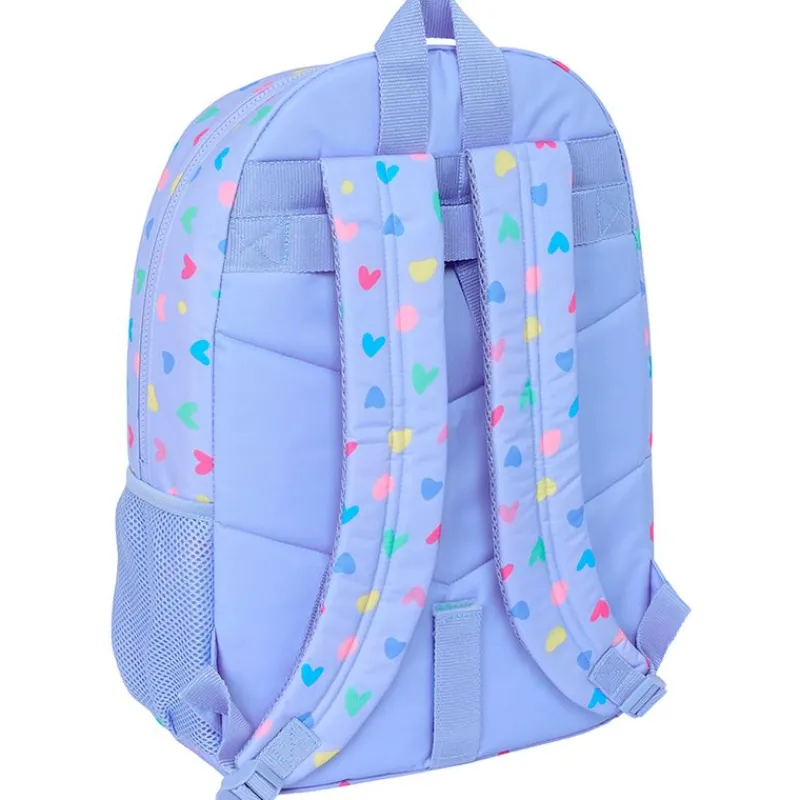 SAFTA Benetton Mochila Escolar Lila- Escolar