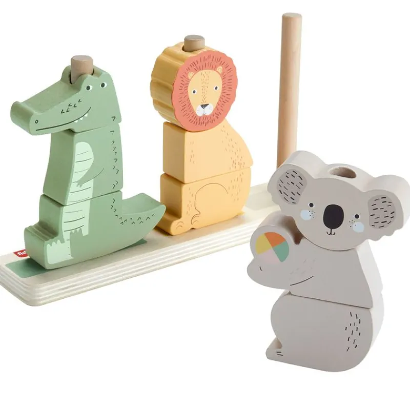 FISHER PRICE Puzzles Y Construcciones|Primera Infancia Y Preescolar|Bloques Apilables con Forma de Animales
