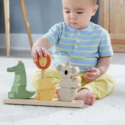 FISHER PRICE Puzzles Y Construcciones|Primera Infancia Y Preescolar|Bloques Apilables con Forma de Animales