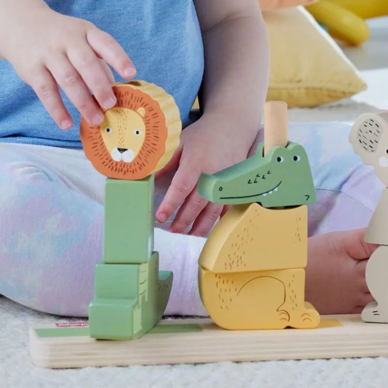 FISHER PRICE Puzzles Y Construcciones|Primera Infancia Y Preescolar|Bloques Apilables con Forma de Animales