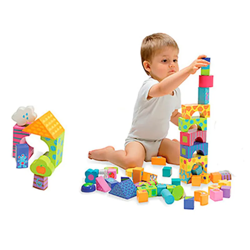 BOIKIDO Juegos De Madera|Bloques de Madera de Construcción 50 Piezas